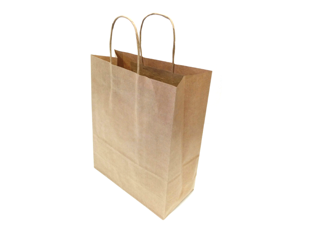 Twist Handle Paper Bag 12.5X5X16.25" Brwn (200)