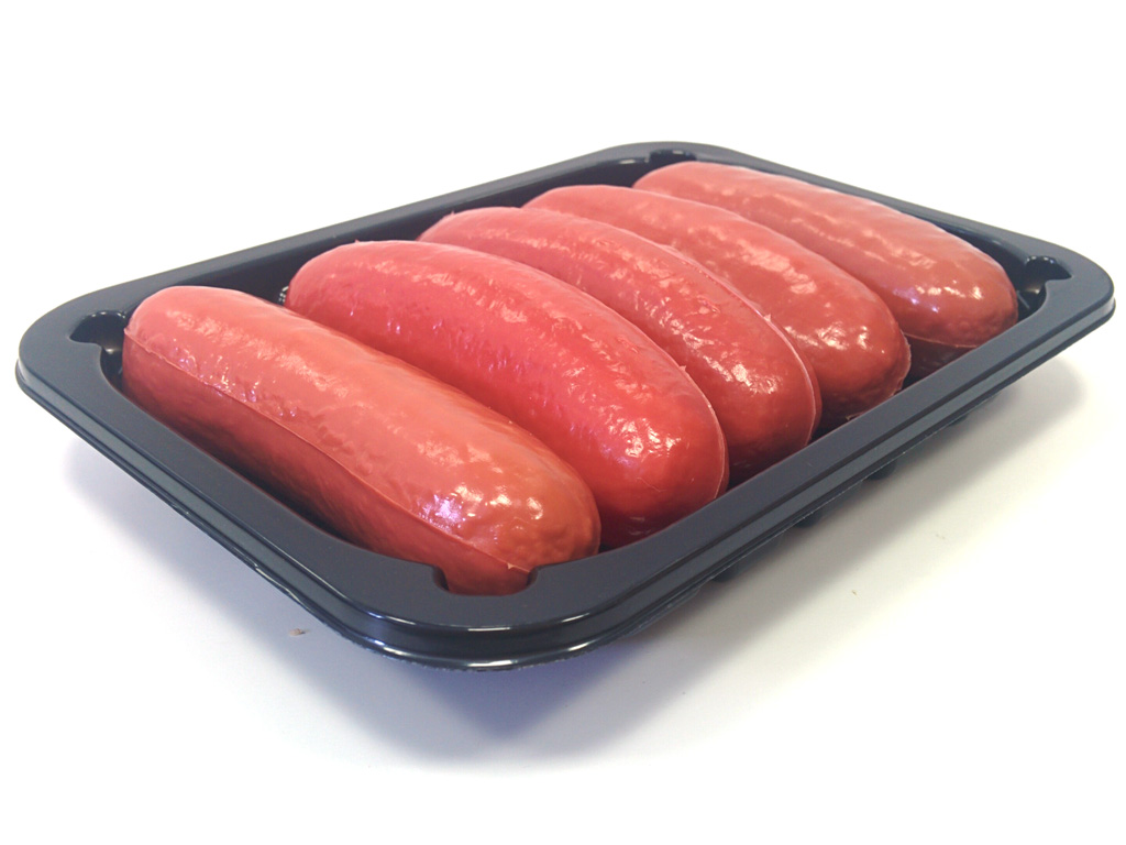 C70-25 Black Sausage Tray 450/PACK