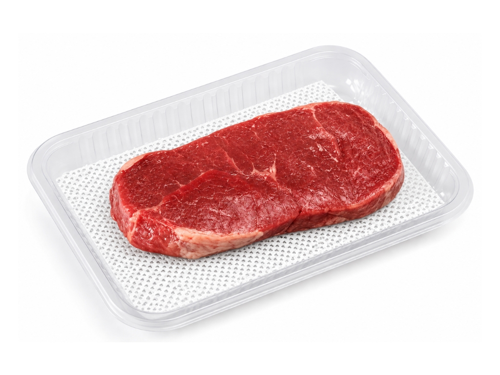 MEATPAD  PLUS WHITE 75X120MM 3000/BOX