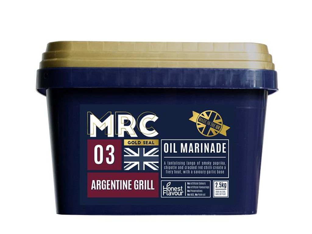 MRC GOLD SEAL ARGENTINE GRILL MARINADE 2.5KG TUB