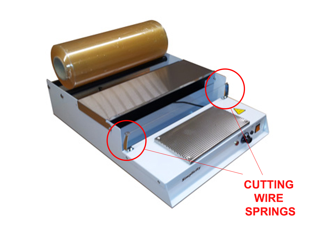 CUTTING WIRE SPRINGS TW45 TRAY OVERWRAPPER