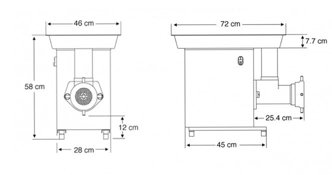 Medoc TM32 Mincer 1PH 3HP