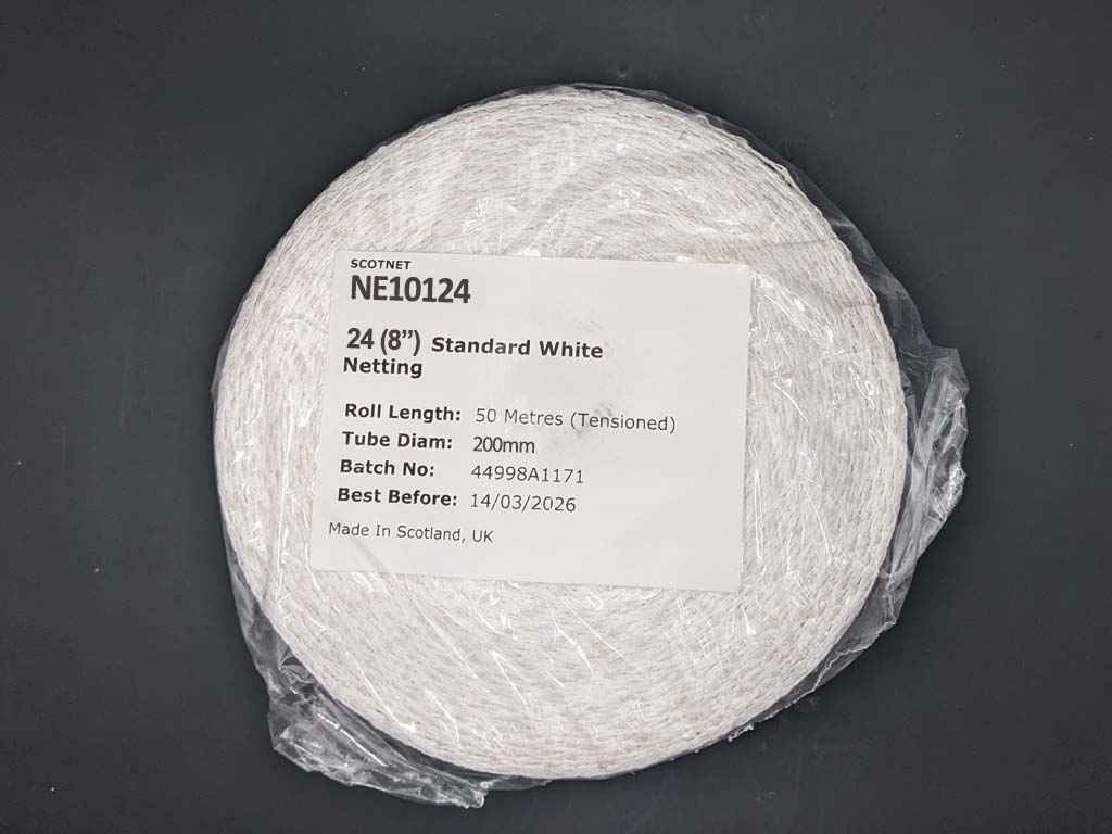 24 (8") Standard White Netting