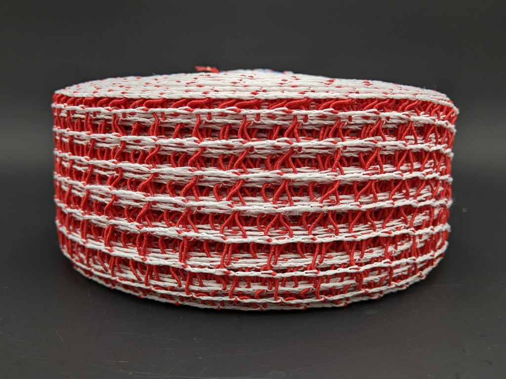 20 (6.5") Standard Red & White Netting