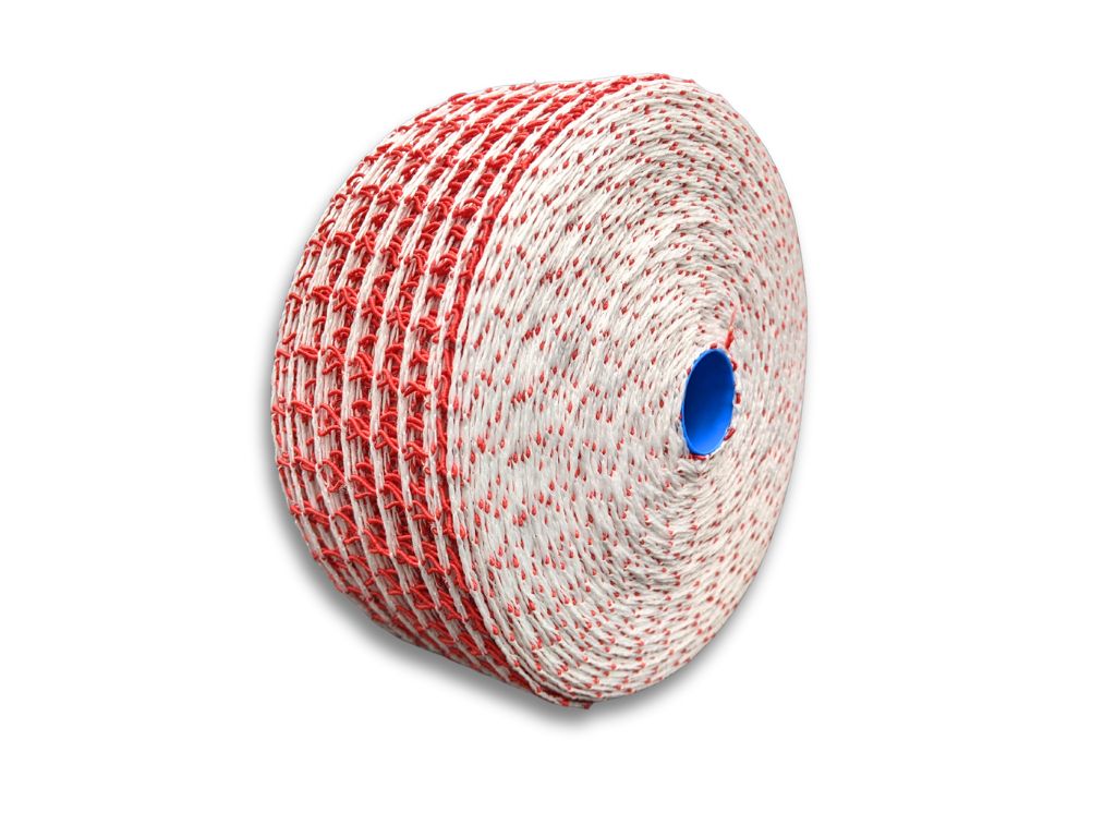 20 (6.5") Standard Red & White Netting