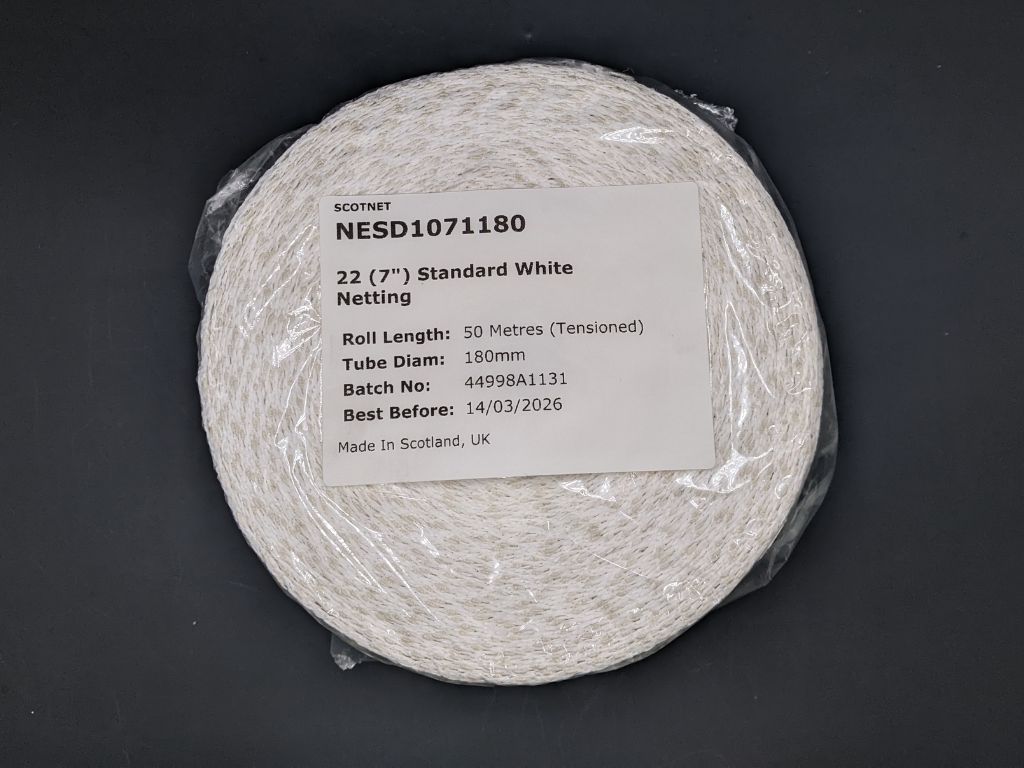 22 (7") Standard White Netting