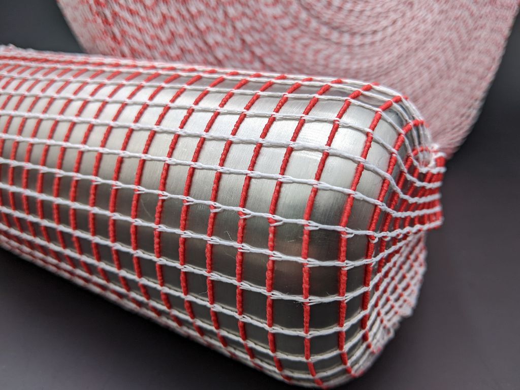 16 (5'')  Red & White Micromesh Netting 100M