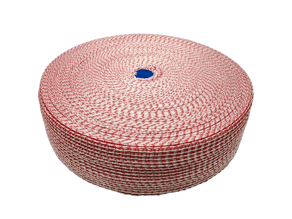 18 (6'')  Red & White Micromesh Netting 100M