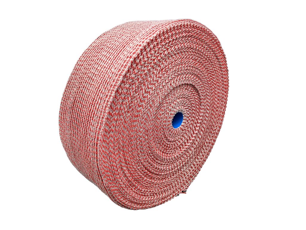 24 (8'')  Red & White Micromesh Netting 100M