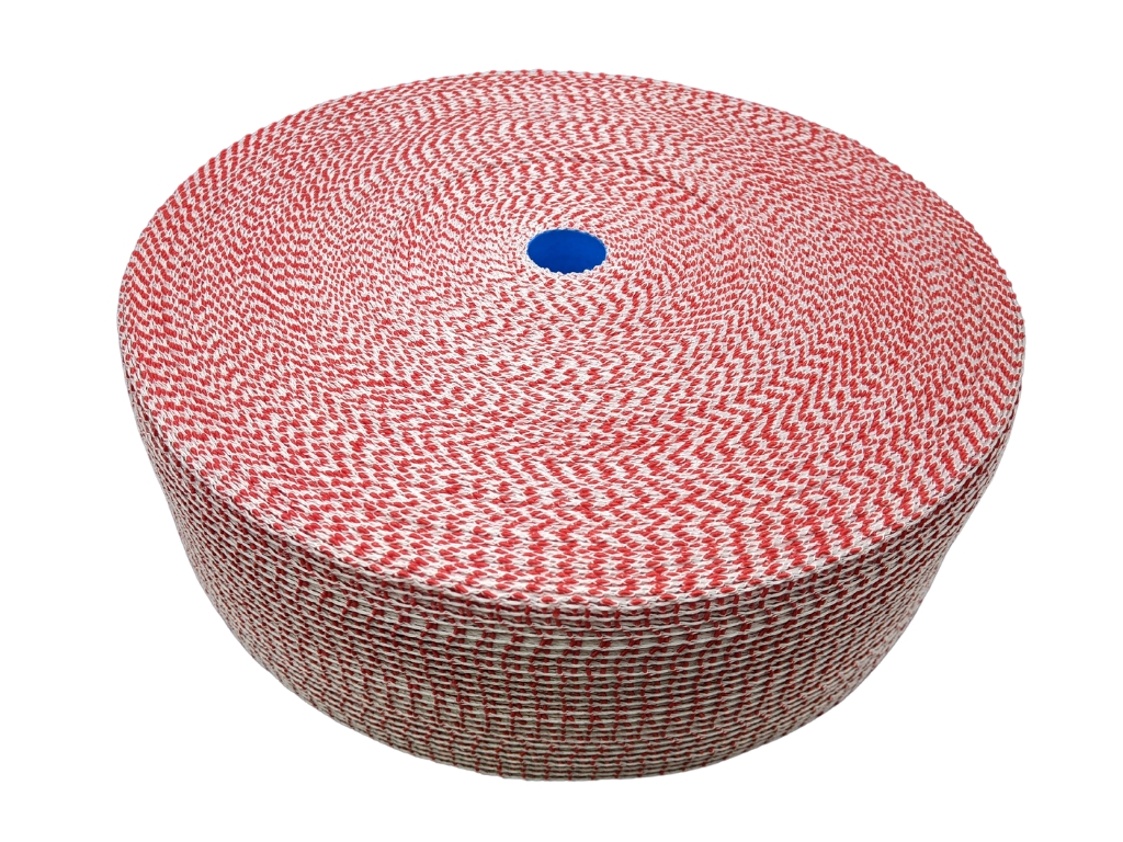 24 (8'')  Red & White Micromesh Netting 100M