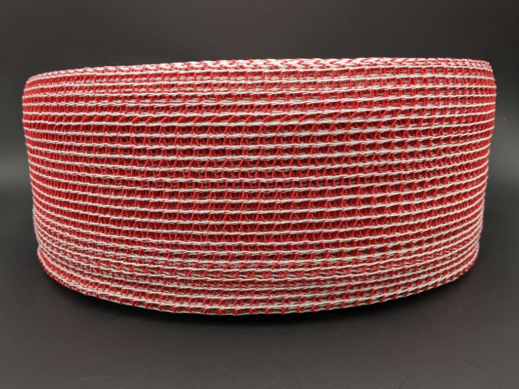 26 (9'' ) Red & White Micromesh Netting 100M