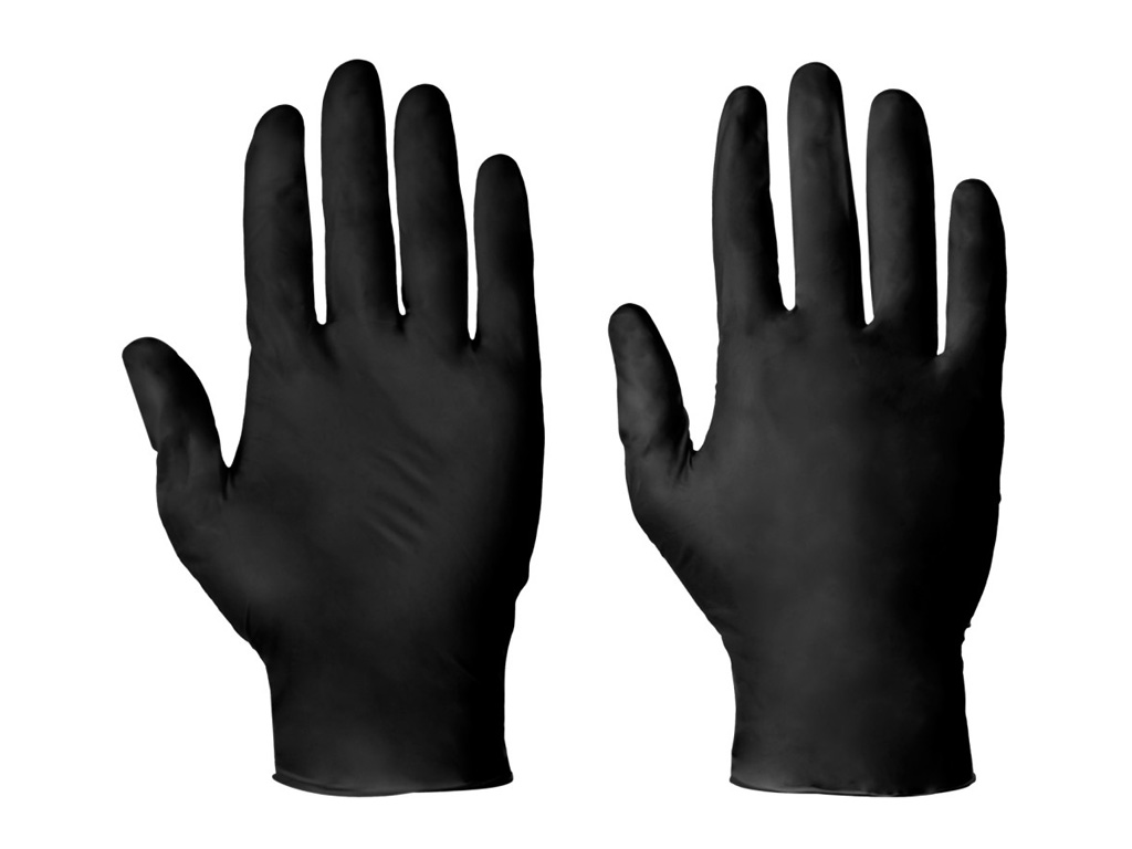 NITRILE BLACK GLOVES P/FR LARGE 100/PACK Scobies Direct