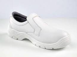 WHITE SLIP-ON SAFETY SHOE S2/SRC SOLE - SIZE 15