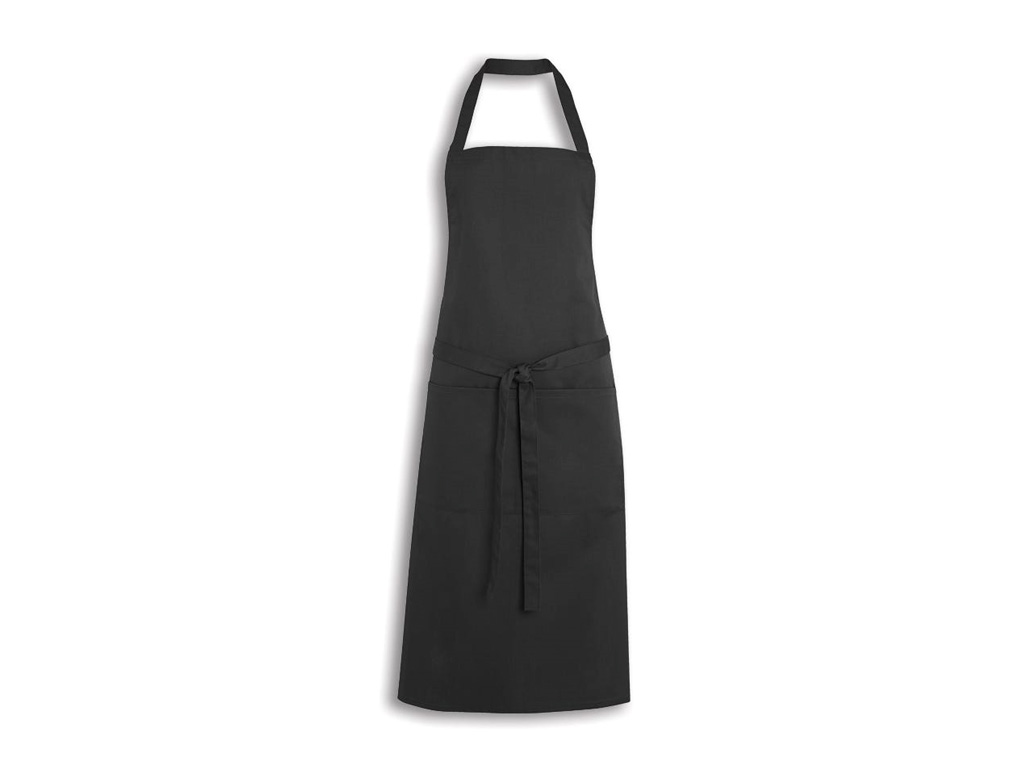 Plain Coloured Bib Apron 92CM/38CM Black