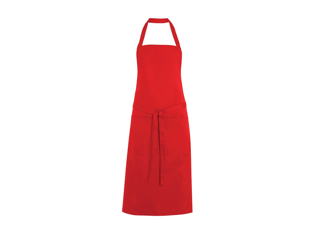 Plain Coloured Bib Apron 92CM/38CM Red