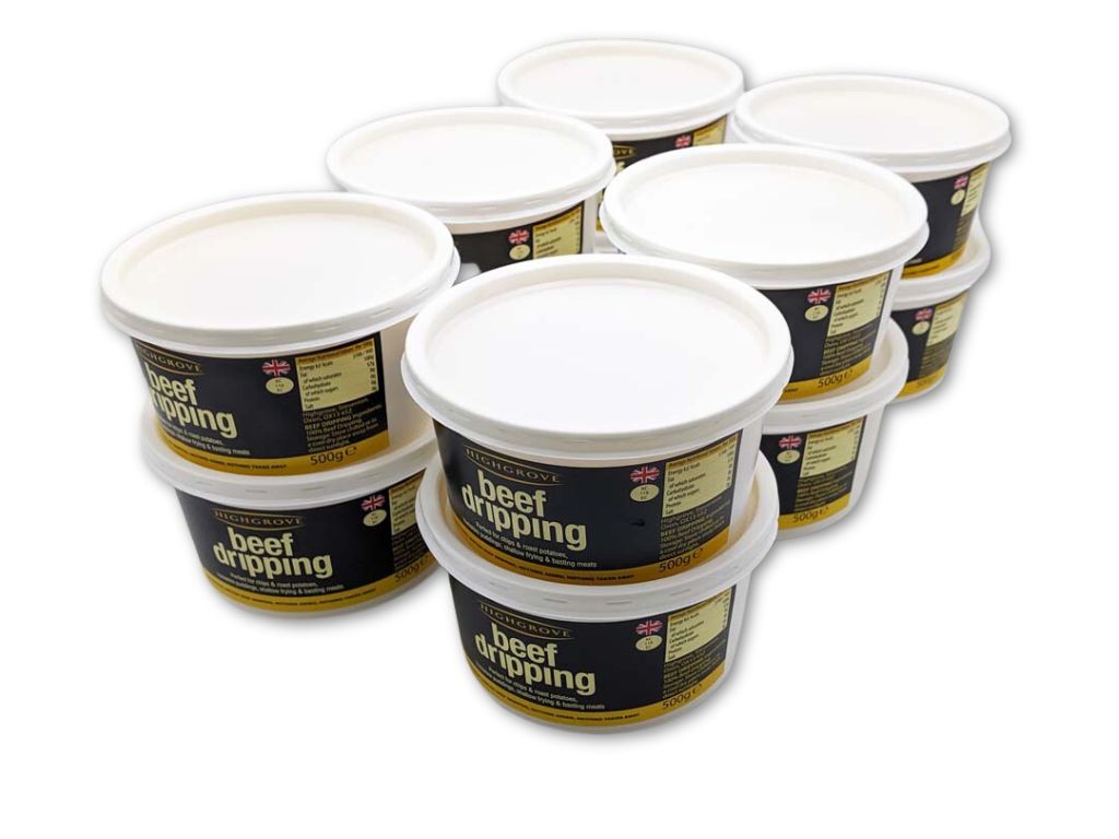 Beef Dripping 12 X 500G Tubs Per Case