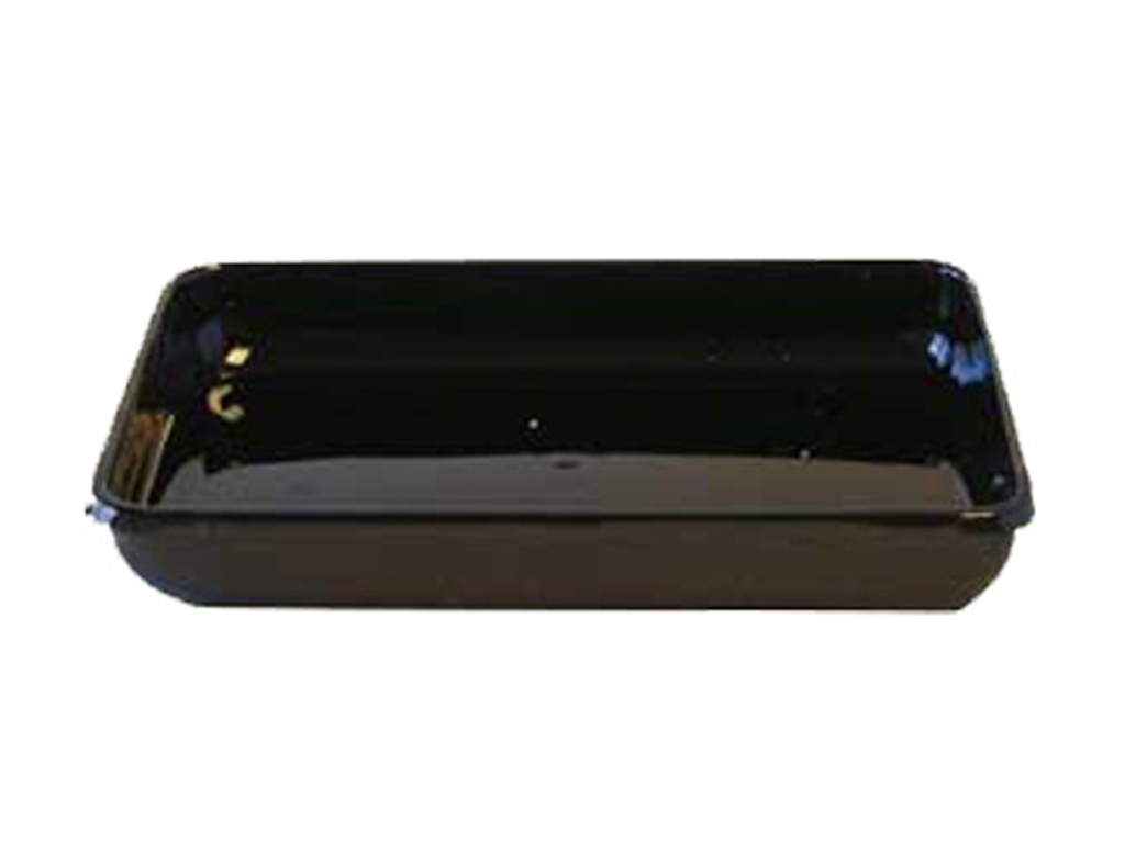 Acrylic Tray Black 16 X 12 X 2" Rolled Edge