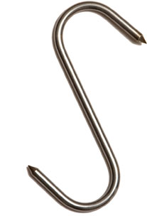 Hooks Stainless Steel 4" X 3/16"  10 Per Packet