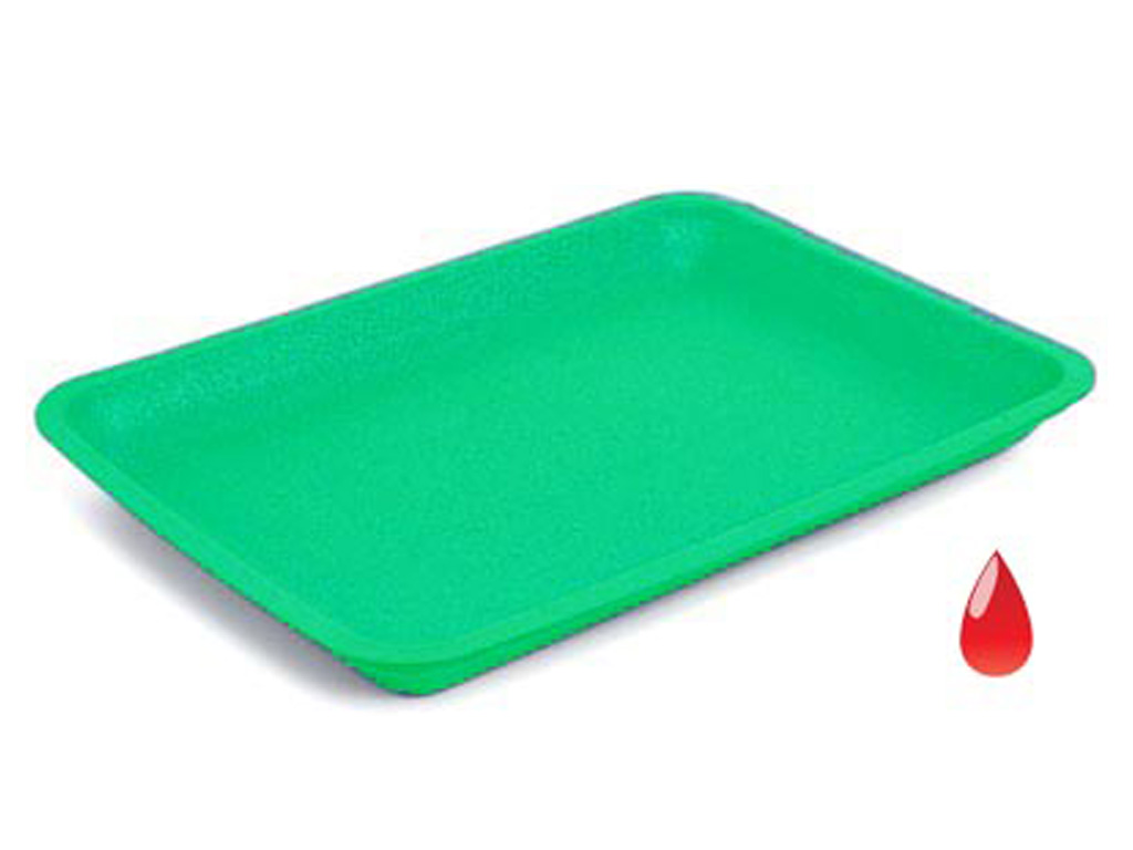 14D Green EPS Tray Absorbent 1080/PACK