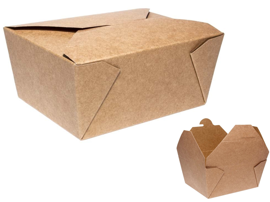 TAKEAWAY BOX NO.8 KRAFT  300/BOX