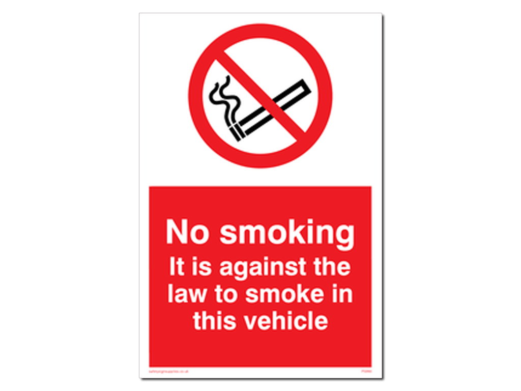 Smoking Against The Law A5 Wall Sticker