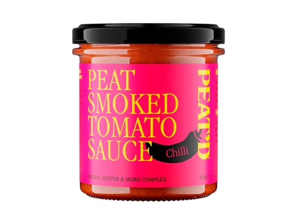 PEAT SMOKED TOMATO/CHILLI SAUCE 305G 6 PER CASE