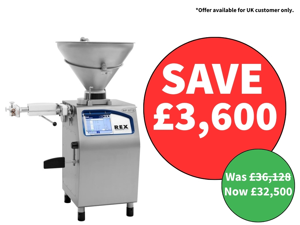 REX RVF327 VACUUM SAUSAGE FILLER WITH TWIST LINKER