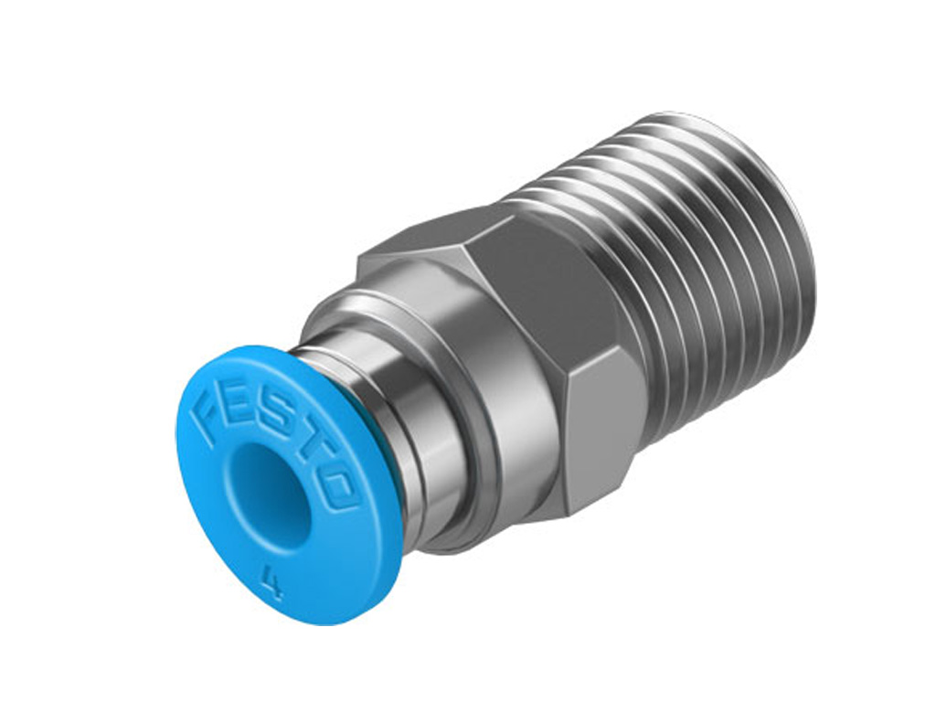 Threaded/Push-in Fitting QS-1/8-4