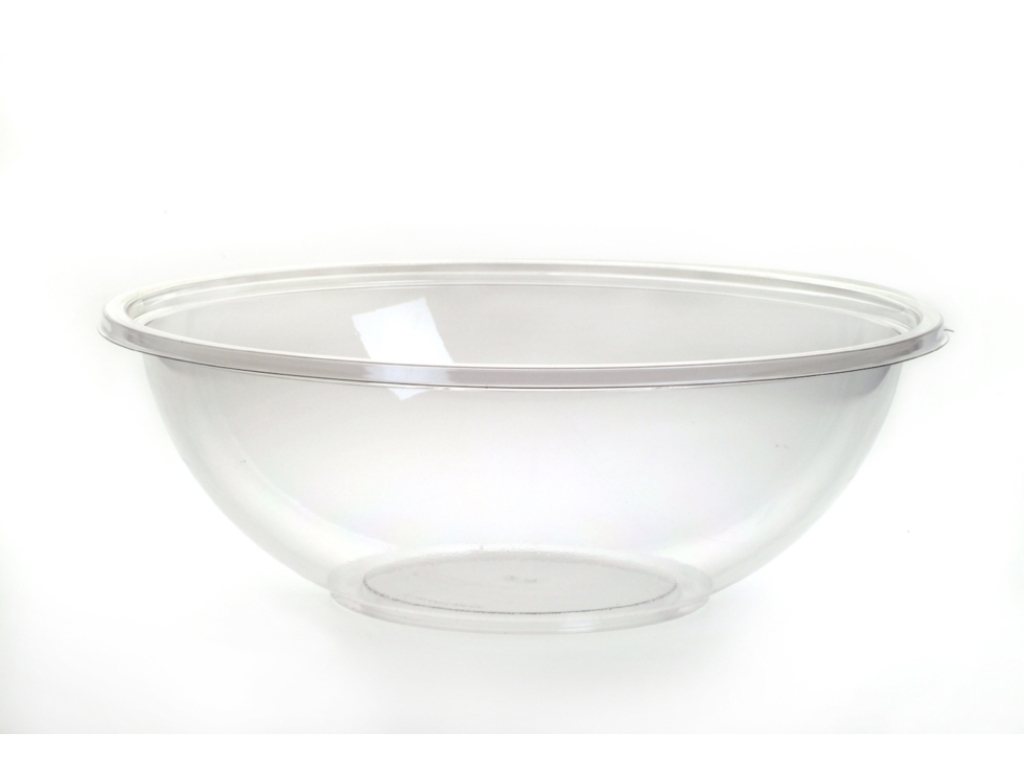 1.5L CLEAR ROUND BOWL PET 230 X 82MM 100