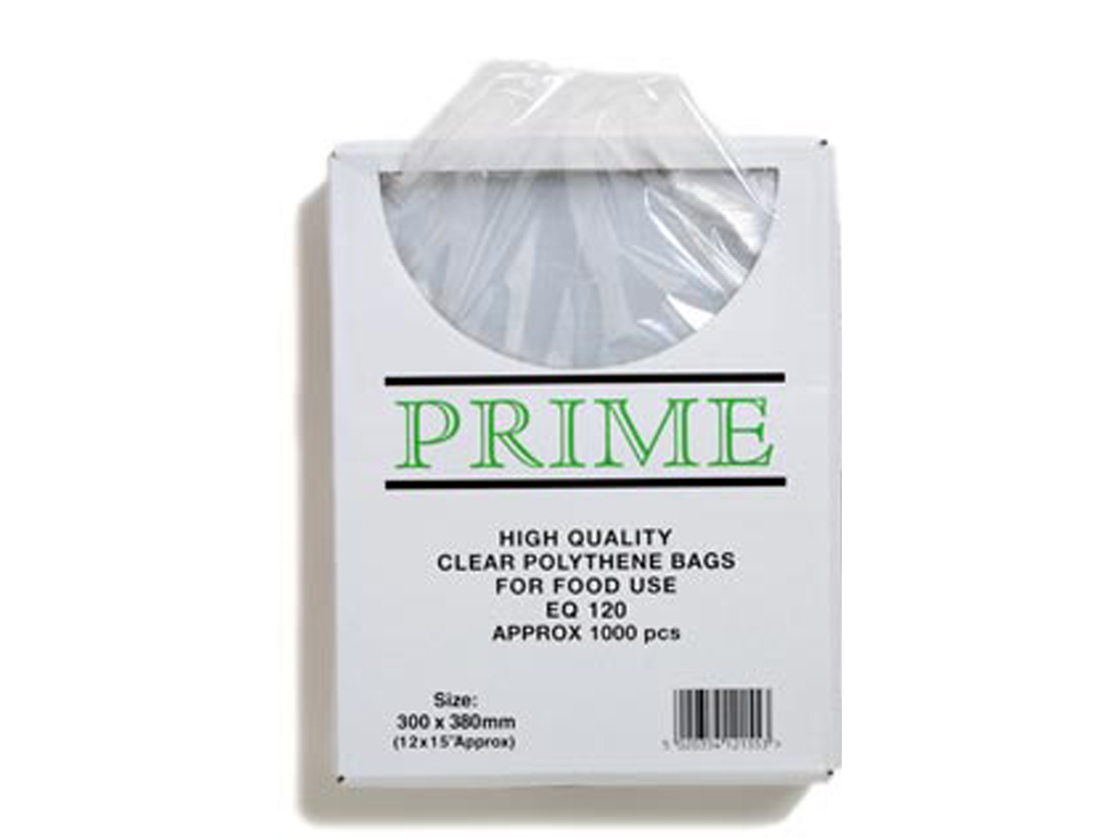 Polythene Bag 12 X 15" 120 Gauge 1000 Per Pack