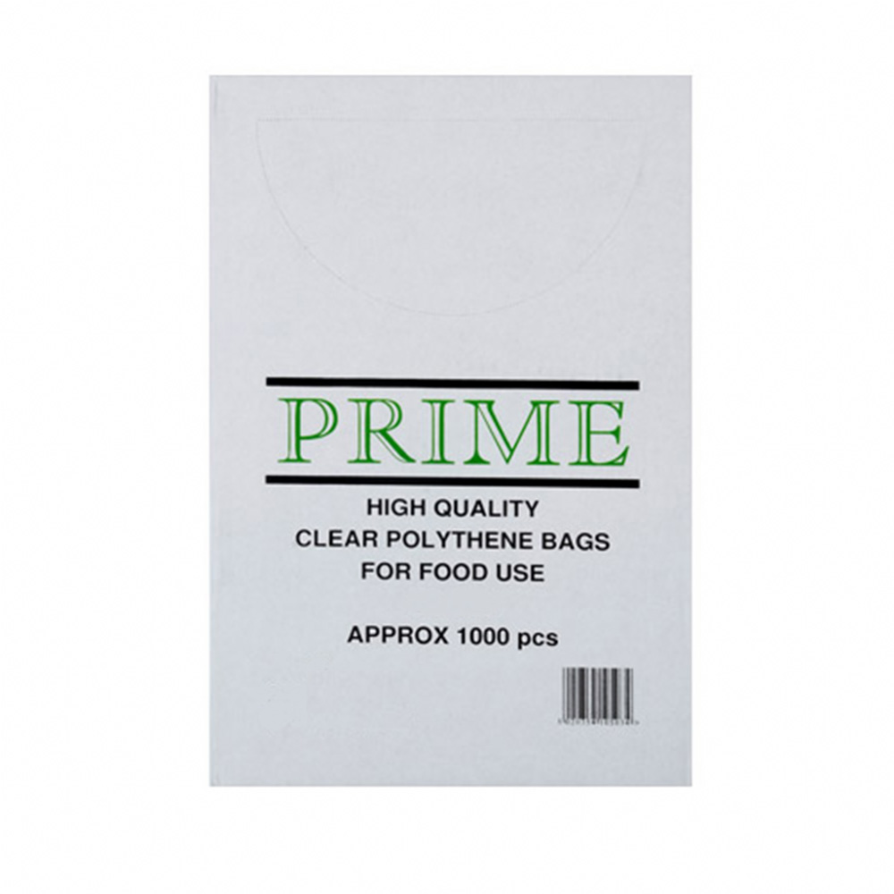 500 Clear Polythene Plastic Food Use Bags 10" x 12" 250mm x 300mm 500 gauge 