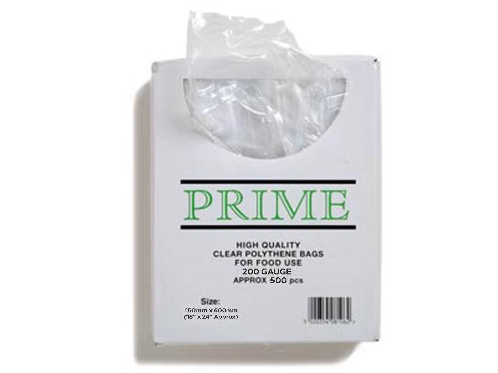 Polythene Bag 18" X 24" 200 Gauge 500 Per Box