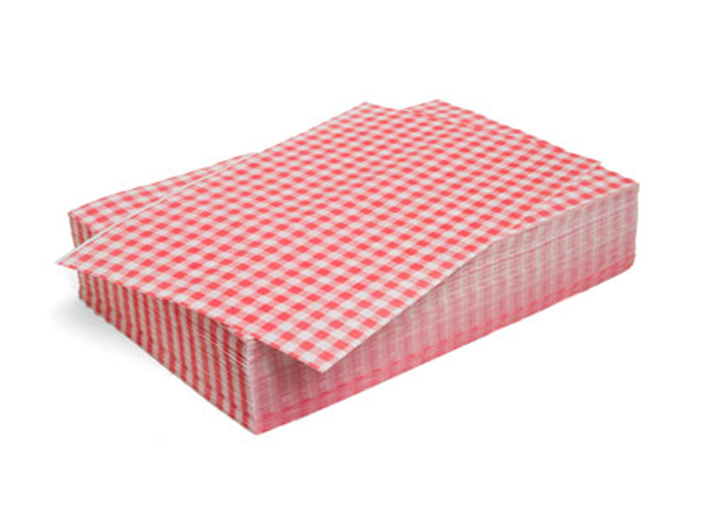 Duplex Red Gingham 10"X15" Sheet, 2024/PACK