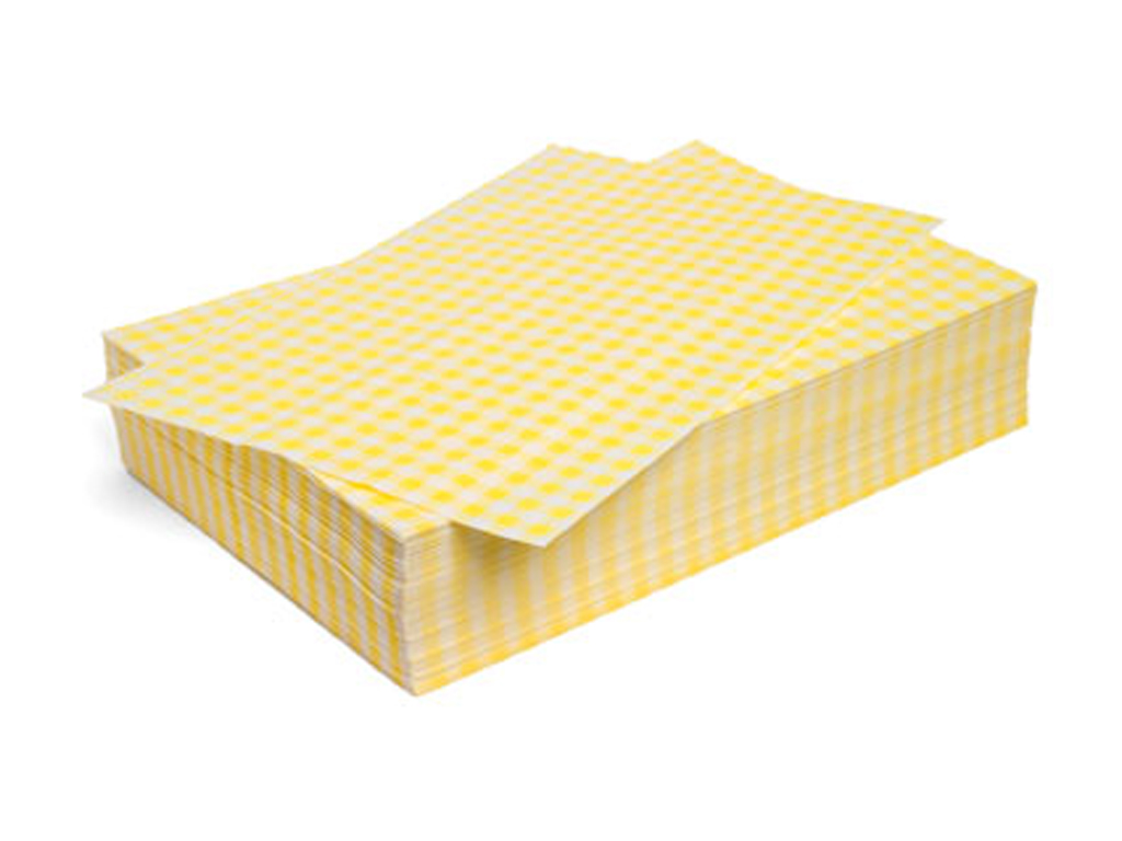 Duplex Yellow Gingham 10"X15" Sheet, 2024/PACK