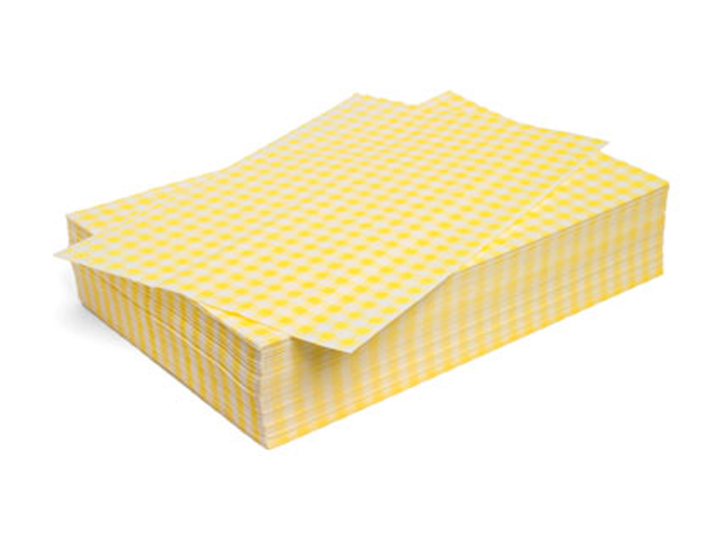 DUPLEX YELLOW GINGHAM 10"X15" SHEET, 2024/PACK