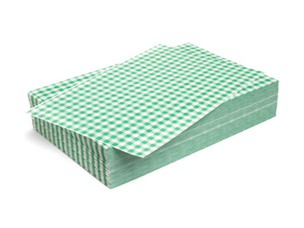 DUPLEX GREEN GINGHAM 10"X15" SHEET, 2024/PACK