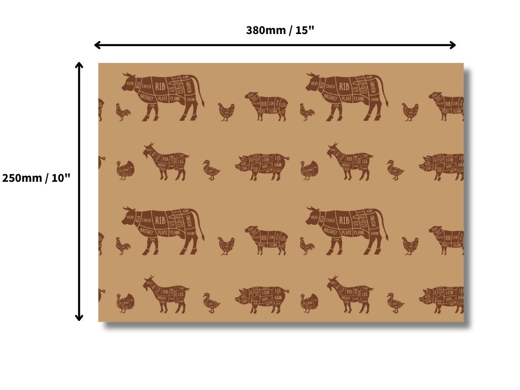 Duplex Animal Print Brown 10"X15" Sheet 10KG/2880