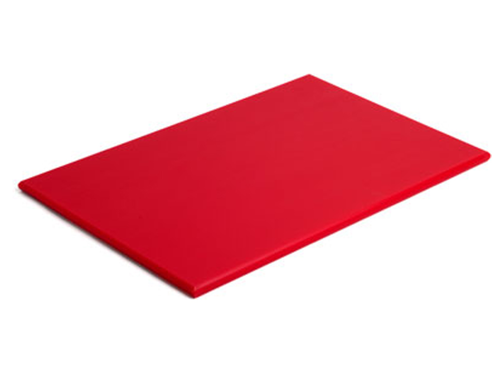 Food Cutting Board Red 18" X 12" X 1/2"