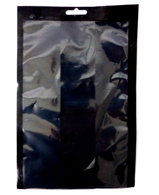 Black/Clear Pouch 200X300 1000 Per Box Eurohole