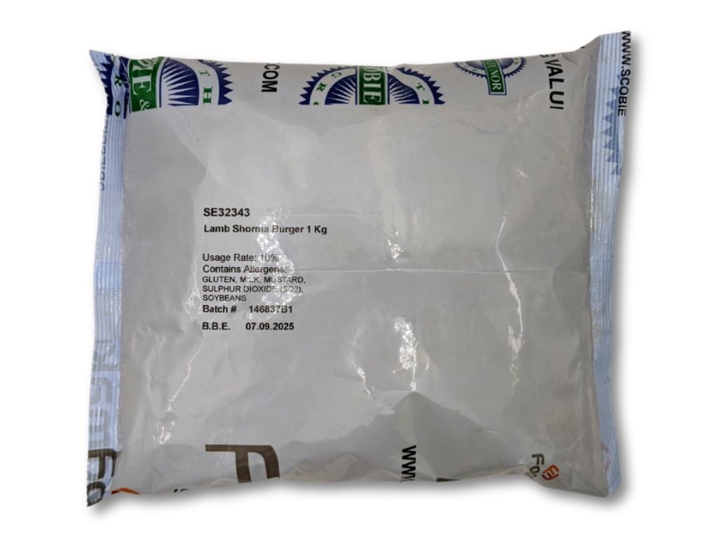 Lamb Shawarma Burger 1 Kg Pack