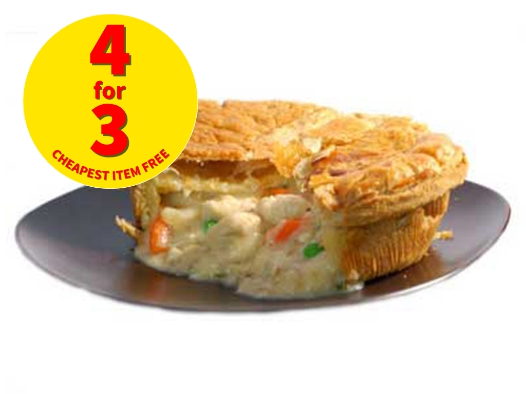 CHICKEN & HAM PIE MIX 1KG PACK