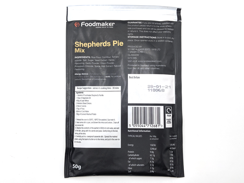 Shepherds Pie 12 X 50G Sachets