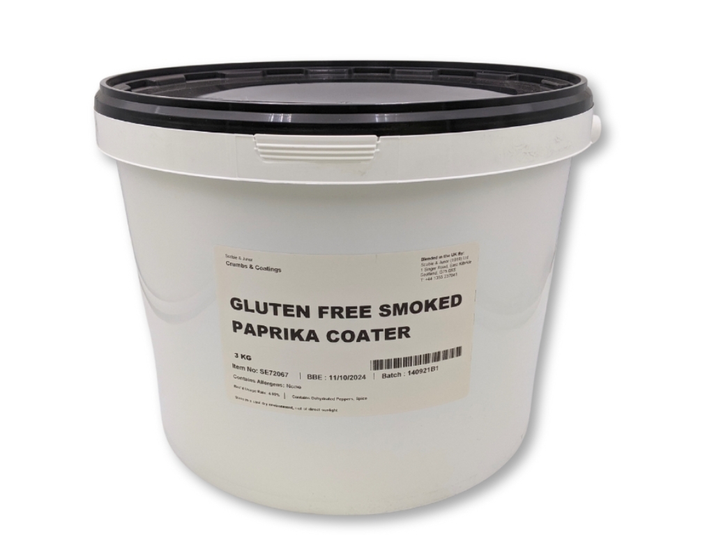 Gluten Free Smoked Paprika Coater 3KG Pail