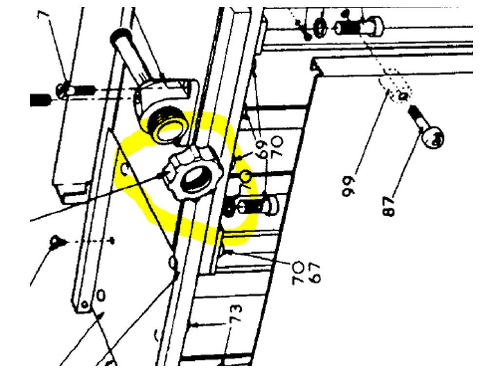 LOCKING NUT FOR SHEERLINE SAUSAGE FILLERS