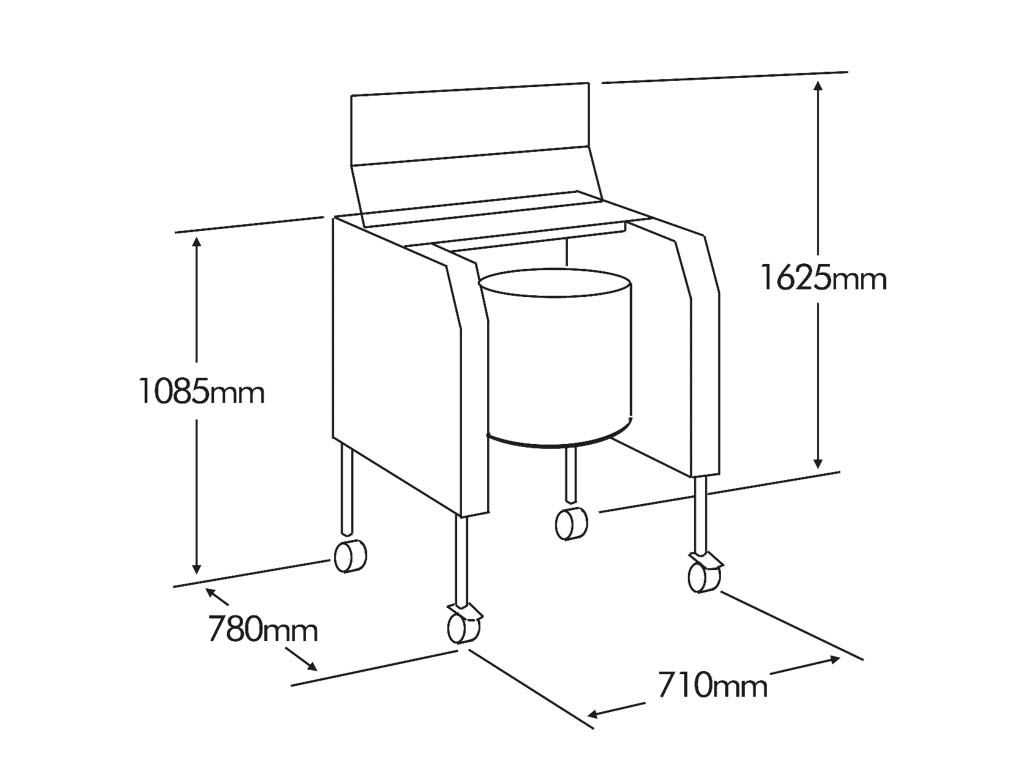 Spicer 50 Litre Tumbler Floor Standing 1PH