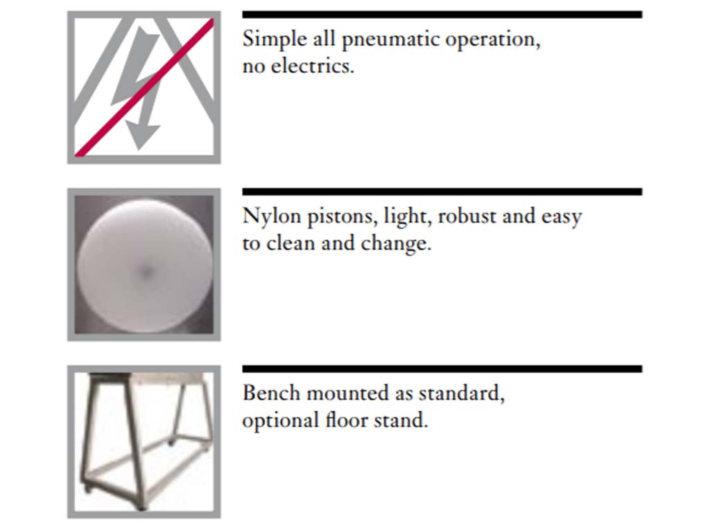 SS500C Collagen Single Stuffer 70-200MM Cw Stand