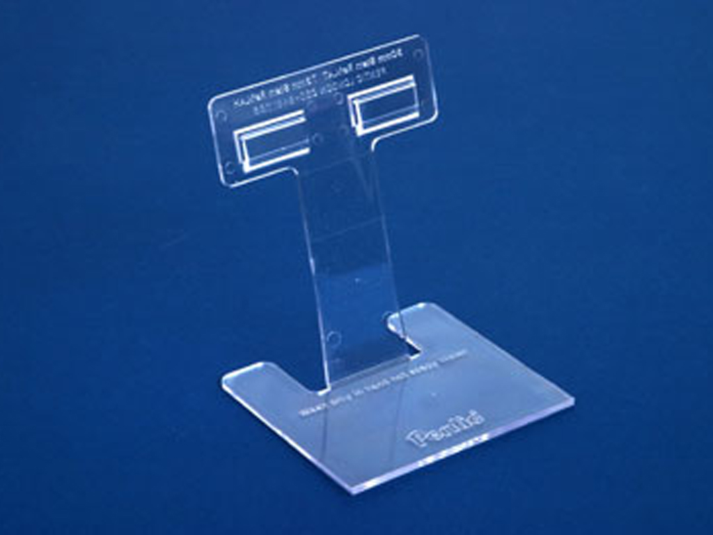 CLEAR TICKET HOLDER STAND 75MM LAH