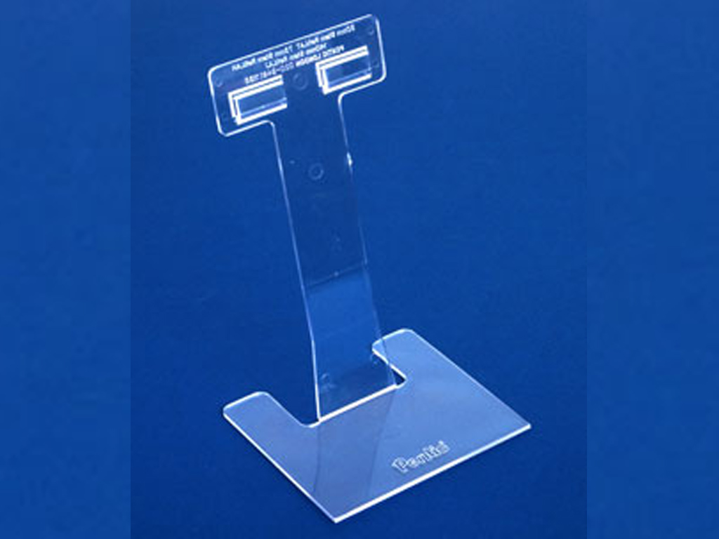 Clear Ticket Holder Stand 140MM Laj