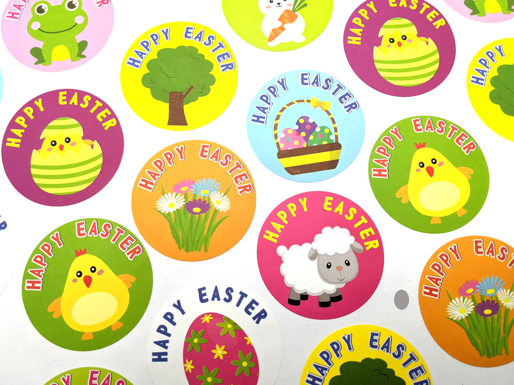 Easter Stickers 200 Per Roll