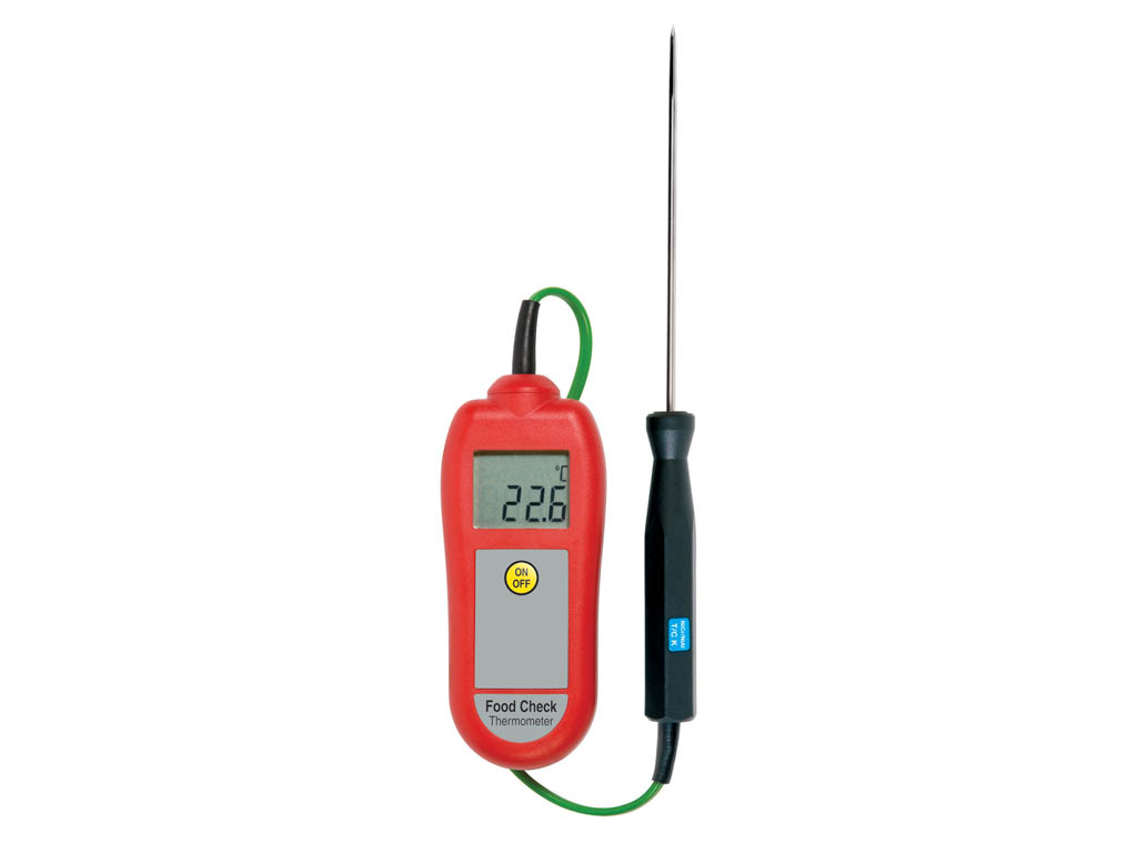 Food Check Thermometer and Probe Red